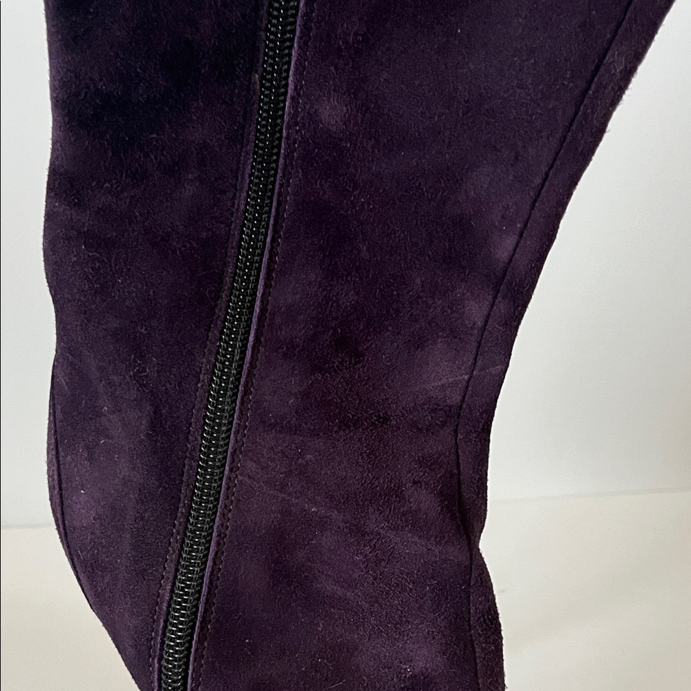 Vero Cuoio Dark Purple Heeled Boots - Picture 10 of 10